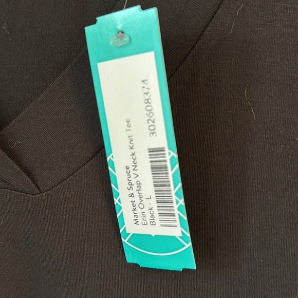 Market Spruce stitch fix nwt L black v neck - Picture 3 of 3